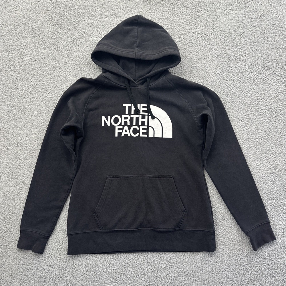 The North Face Graphic Hoodie Black Athletic Athleisure Women's Medium